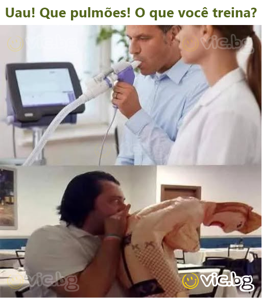 Uau! Que pulmões! O que você treina?