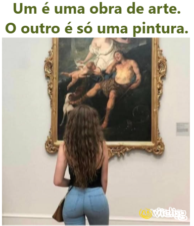 Um é uma obra de arte. O outro é só uma pintura.