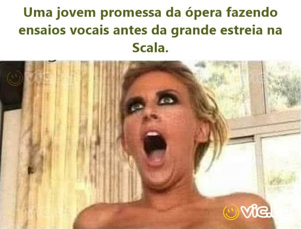 Uma jovem promessa da ópera fazendo ensaios vocais antes da grande estreia na Scala.