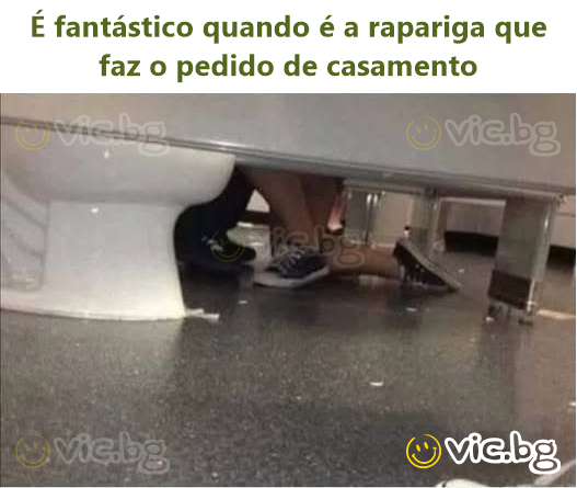 É fantástico quando é a rapariga que faz o pedido de casamento