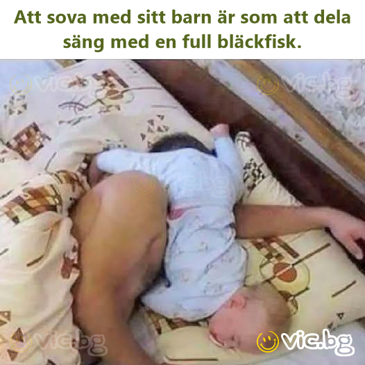 Att sova med sitt barn är som att dela säng med en full bläckfisk.