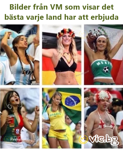 Bilder från VM som visar det bästa varje land har att erbjuda