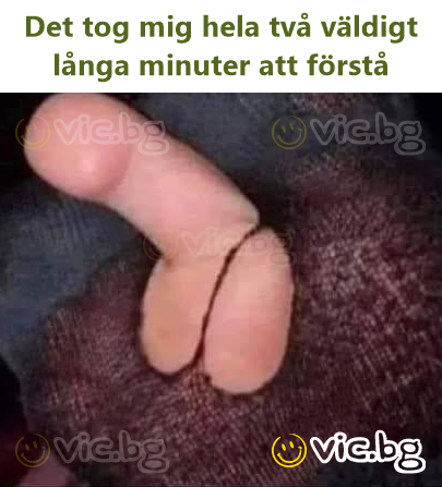 Det tog mig hela två väldigt långa minuter att förstå
