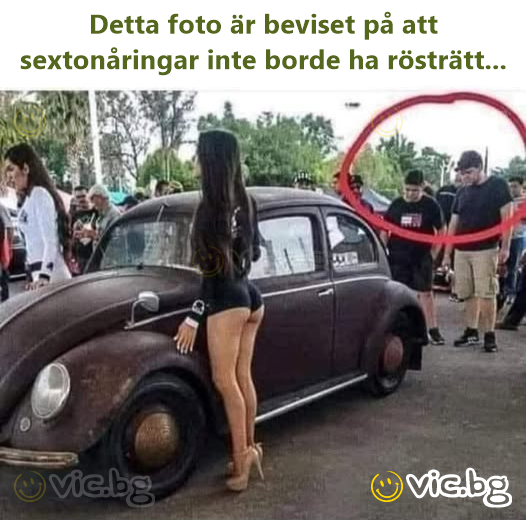 Detta foto är beviset på att sextonåringar inte borde ha rösträtt...