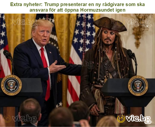 Extra nyheter: Trump presenterar en ny rådgivare som ska ansvara för att öppna Hormuzsundet igen