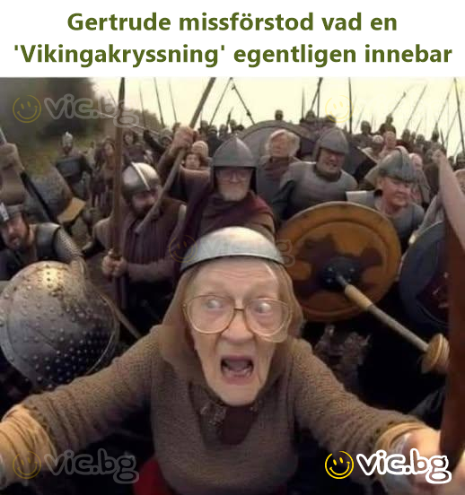 Gertrude missförstod vad en 'Vikingakryssning' egentligen innebar
