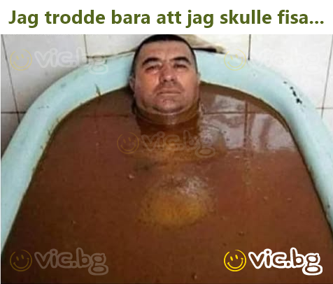Jag trodde bara att jag skulle fisa...