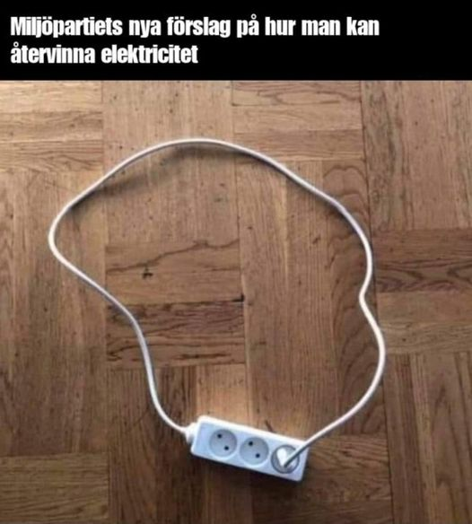 Millöpartiets nya förslag på hur man kan återvinna elektricitet