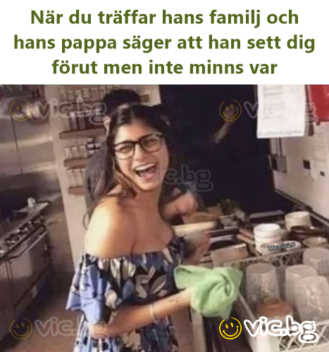 När du träffar hans familj och hans pappa säger att han sett dig förut men inte minns var