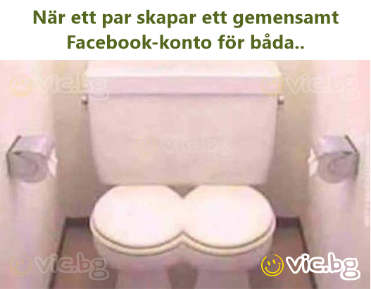 När ett par skapar ett gemensamt Facebook-konto för båda..