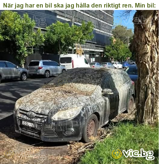 När jag har en bil ska jag hålla den riktigt ren. Min bil: