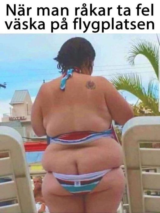 När man råkar ta fel väska på flygplatsen