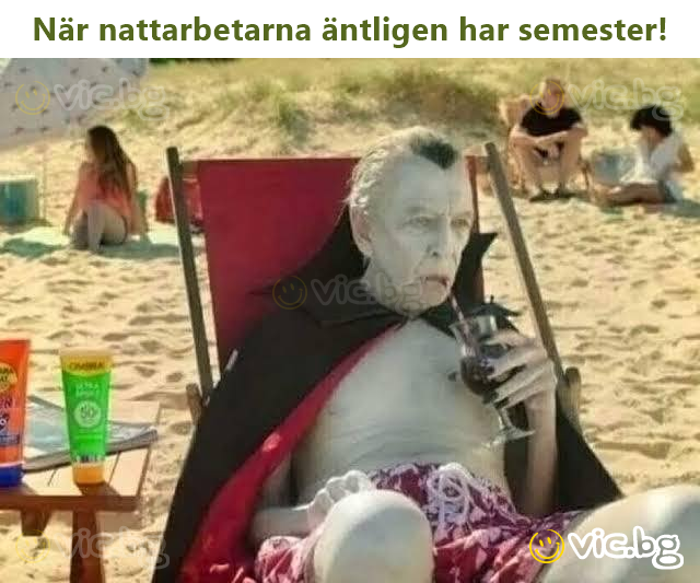 När nattarbetarna äntligen har semester!