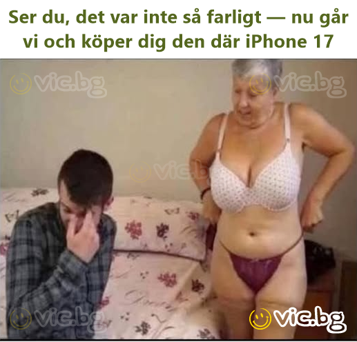 Ser du, det var inte så farligt — nu går vi och köper dig den där iPhone 17