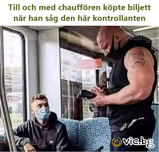 Till och med chauffören köpte biljett när han såg den här kontrollanten