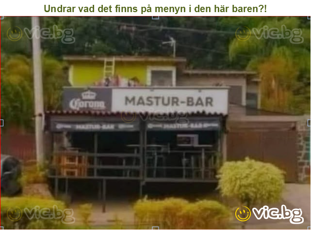 Undrar vad det finns på menyn i den här baren?!