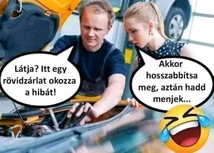 Akkor Látja? Itt egy rövidzárlat okozza a hibát! Akkor hosszabbitsa	 meg, aztán hadd menjek...