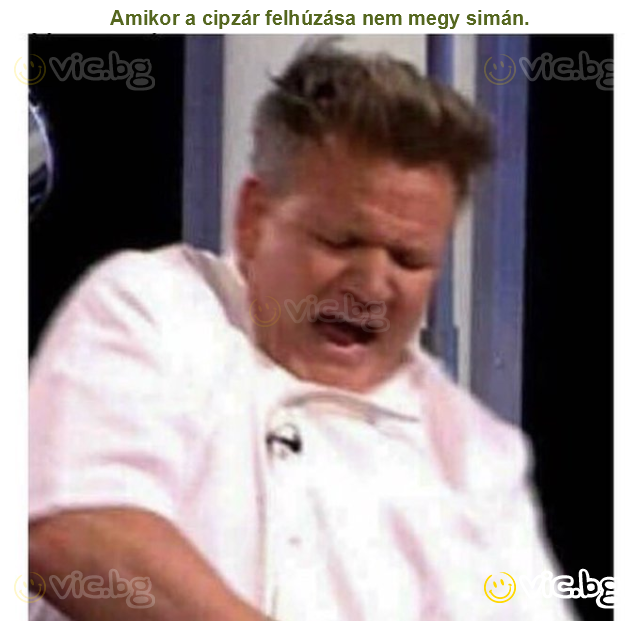 Amikor a cipzár felhúzása nem megy simán.