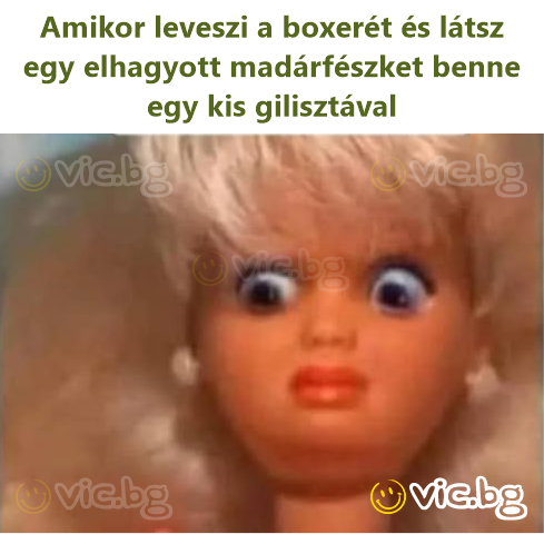 Amikor leveszi a boxerét és látsz egy elhagyott madárfészket benne egy kis gilisztával