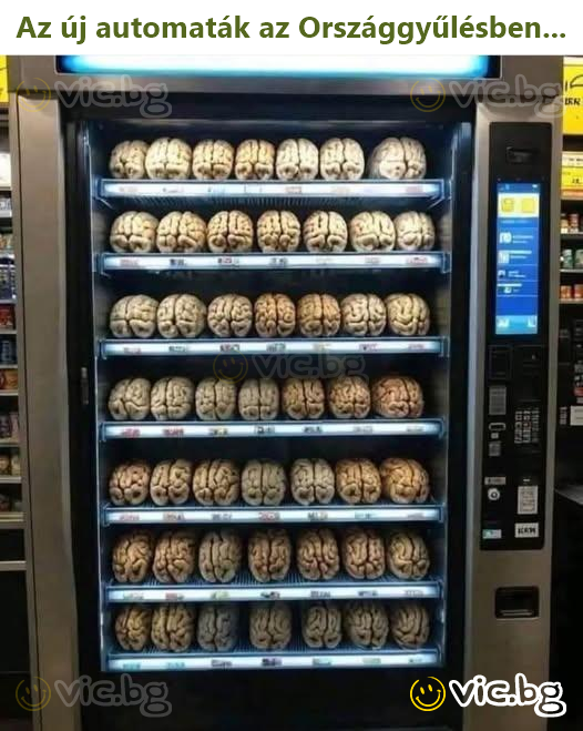 Az új automaták az Országgyűlésben...