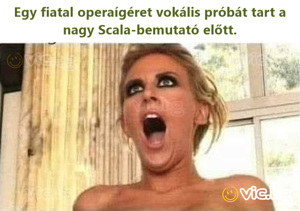 Egy fiatal operaígéret vokális próbát tart a nagy Scala-bemutató előtt.