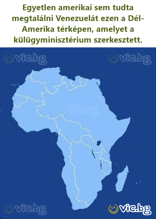 Egyetlen amerikai sem tudta megtalálni Venezuelát ezen a Dél-Amerika térképen, amelyet a külügyminisztérium szerkesztett.