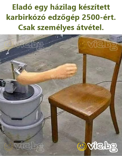 Eladó egy házilag készített karbirkózó edzőgép 2500-ért. Csak személyes átvétel.