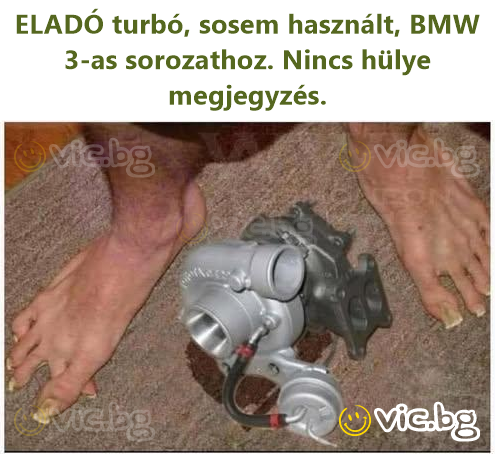 ELADÓ turbó, sosem használt, BMW 3-as sorozathoz. Nincs hülye megjegyzés.