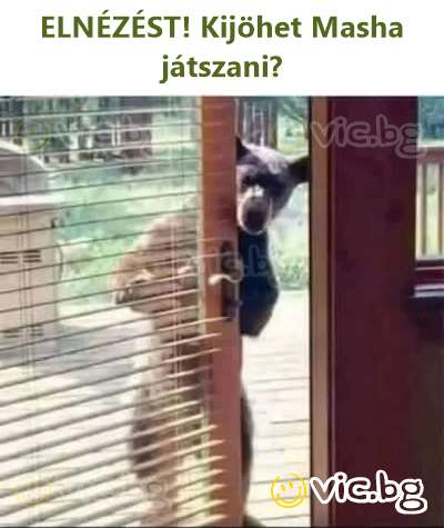 ELNÉZÉST! Kijöhet Masha játszani?