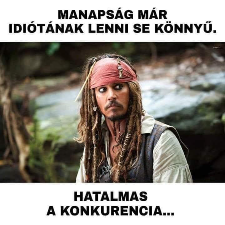 Manapság már idiótának lenni se könny. Hatalmas a konkurencia...