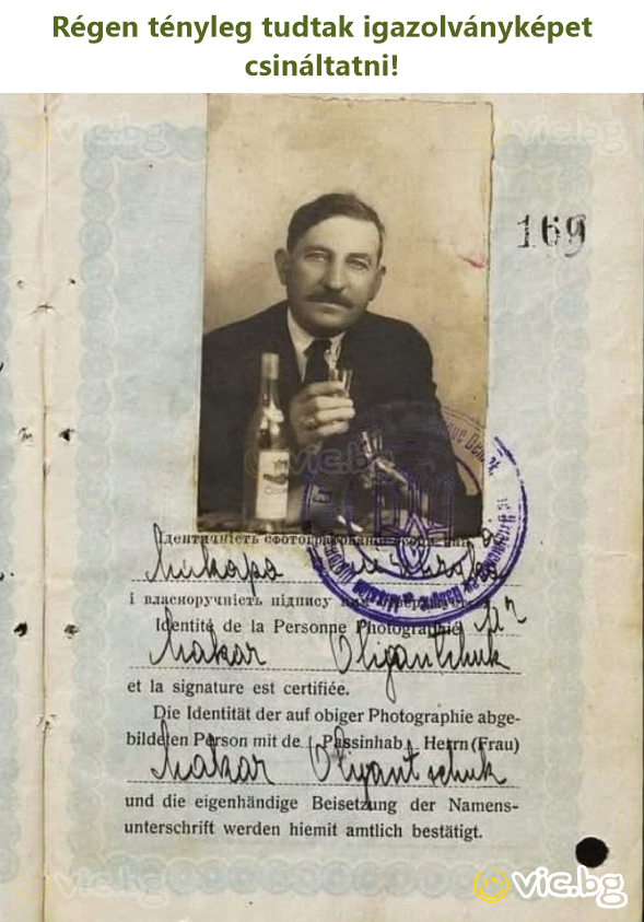 Régen tényleg tudtak igazolványképet csináltatni!