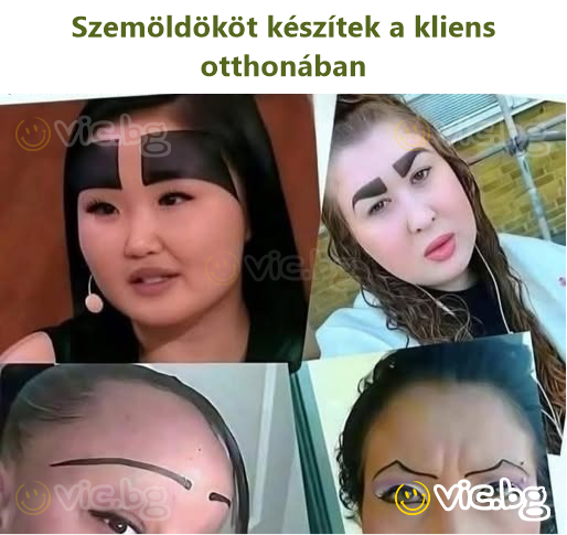 Szemöldököt készítek a kliens otthonában
