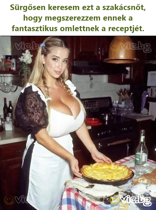 Sürgősen keresem ezt a szakácsnőt, hogy megszerezzem ennek a fantasztikus omlettnek a receptjét.