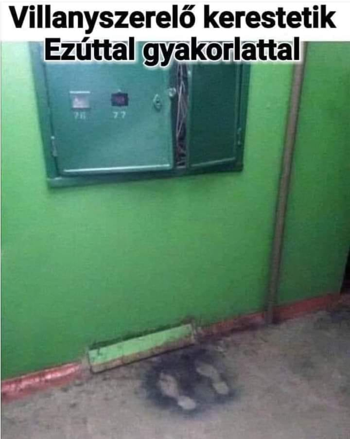 Villanyszerelo kerestetik Ezúttal gyakorlattal