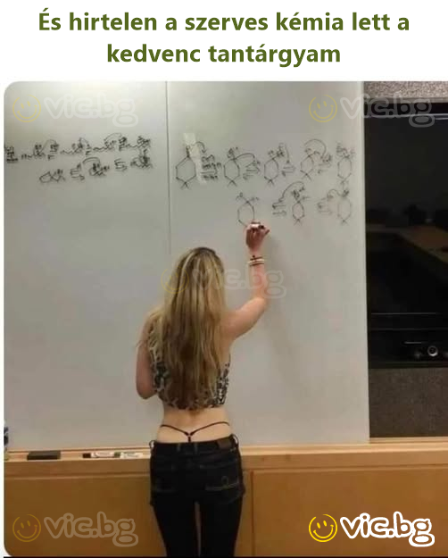 És hirtelen a szerves kémia lett a kedvenc tantárgyam