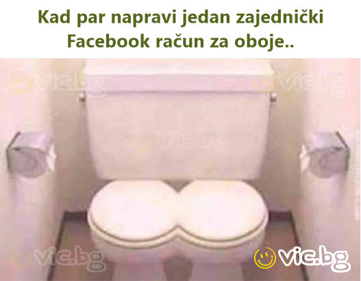 Kad par napravi jedan zajednički Facebook račun za oboje..