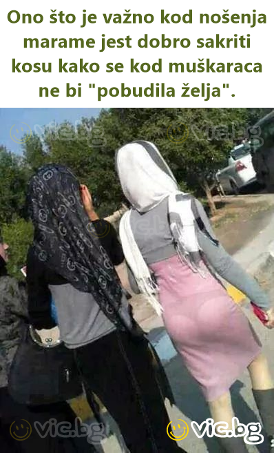 Ono što je važno kod nošenja marame jest dobro sakriti kosu kako se kod muškaraca ne bi "pobudila želja".