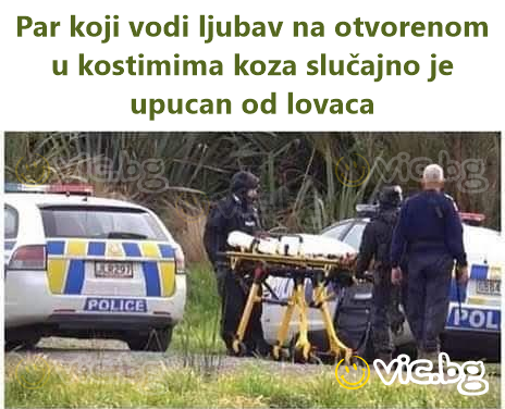 Par koji vodi ljubav na otvorenom u kostimima koza slučajno je upucan od lovaca