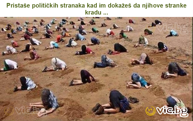 Pristaše političkih stranaka kad im dokažeš da njihove stranke kradu ...