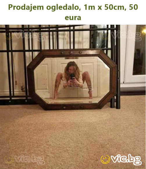 Prodajem ogledalo, 1m x 50cm, 50 eura
