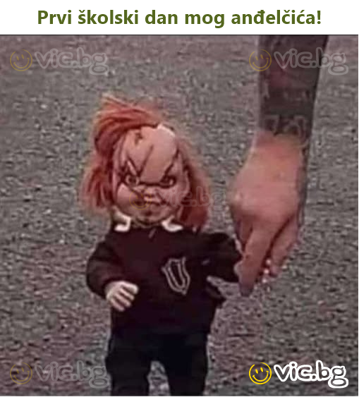 Prvi školski dan mog anđelčića!