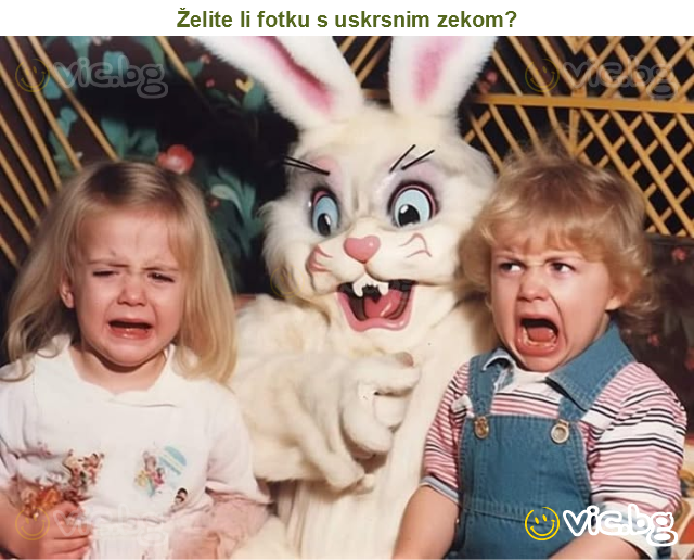 Želite li fotku s uskrsnim zekom?