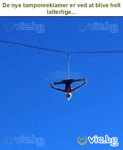 De nye tamponreklamer er ved at blive helt latterlige...