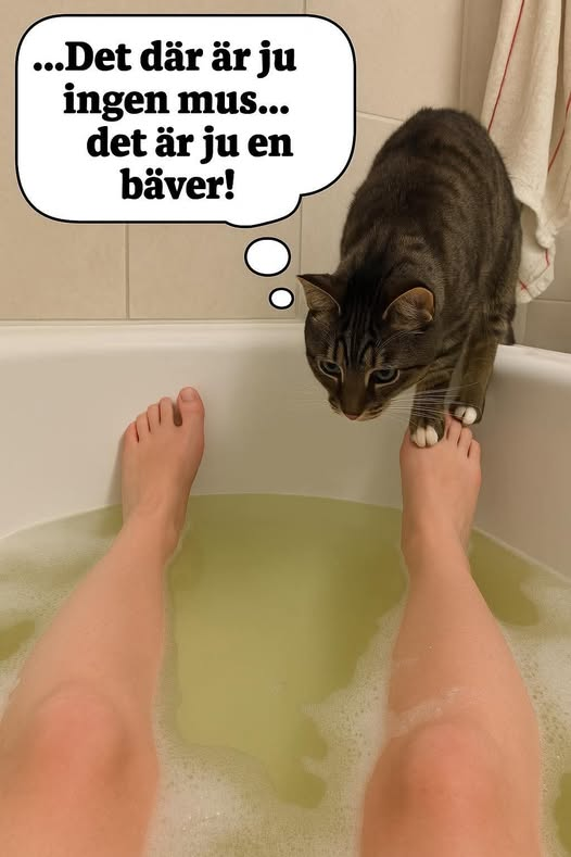 ... Det där är ju ingen mus... Det är ju en bäver!