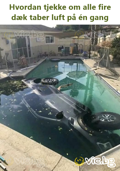 Hvordan tjekke om alle fire dæk taber luft på én gang