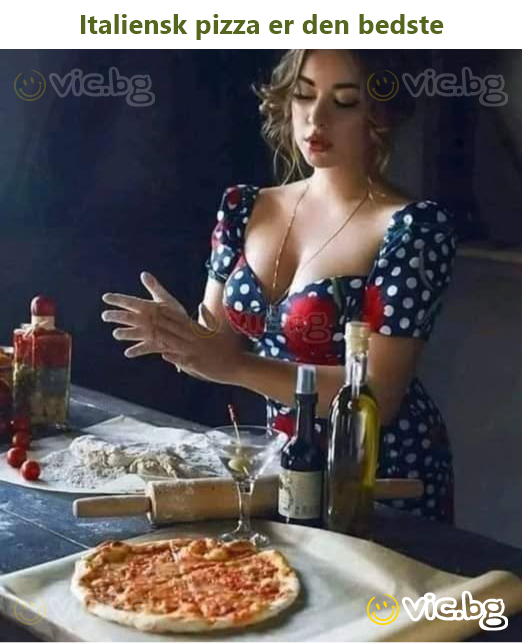 Italiensk pizza er den bedste