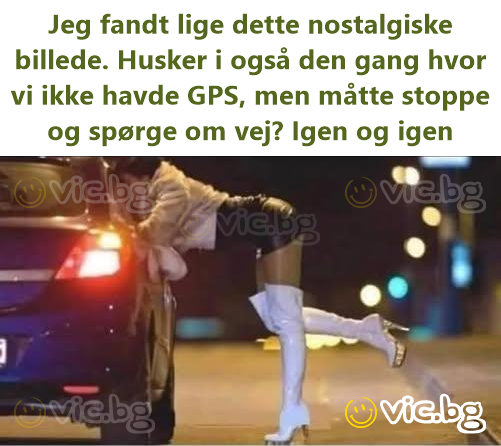 Jeg fandt lige dette nostalgiske billede. Husker i også den gang hvor vi ikke havde GPS, men måtte stoppe og spørge om vej? Igen og igen
