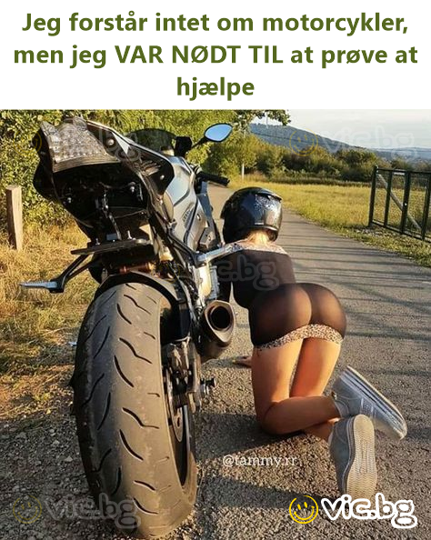 Jeg forstår intet om motorcykler, men jeg VAR NØDT TIL at prøve at hjælpe