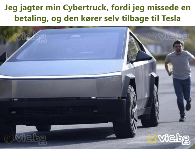 Jeg jagter min Cybertruck, fordi jeg missede en betaling, og den kører selv tilbage til Tesla