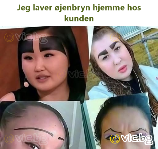 Jeg laver øjenbryn hjemme hos kunden